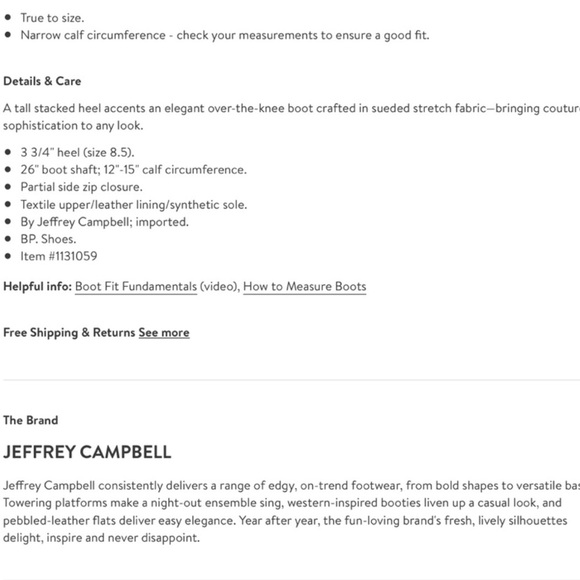 Jeffrey Campbell Perouze Thigh High Boots - Picture 7 of 7